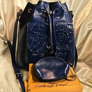 Patricia Nash Navy Bucket Bag